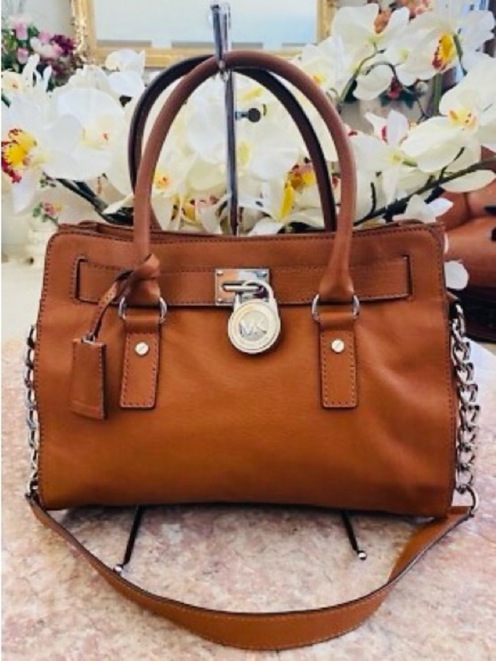 Michael Kors Handbags - Michael Kors Large Cognac Hamilton Saffiano Tote